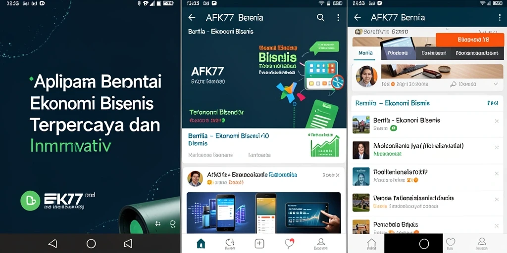 Tampilan antarmuka AFK77 yang modern dan informatif.