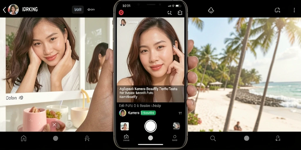 Screenshot IDRKING menampilkan antarmuka pengeditan foto yang menarik dan mudah digunakan.