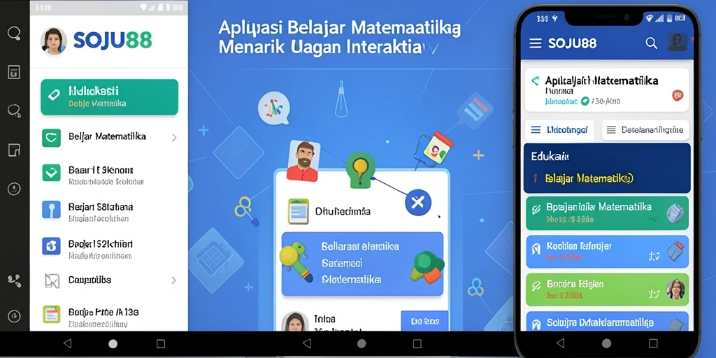 Tampilan antarmuka aplikasi SOJU88 yang menarik dan informatif.